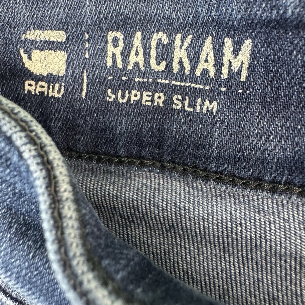 G-Star Raw Rackam Super Slim Stretch Denim Mens Jeans Size 28x30 - Picture 4 of 6